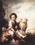 MURILLO, Bartolome Esteban, Christ the Good Shepherd sg